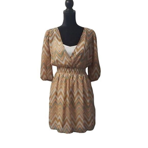 Chevron Dress sz M - Picture 1 of 6